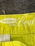 Old Navy 100% Cotton Solid Yellow Board Shorts Size 6 - photo 3