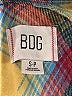 BDG 100% Cotton Plaid Yellow Long Sleeve Button-Down Shirt Size S - photo 7