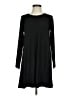 Sun Kim Solid Black Casual Dress Size XS - photo 1