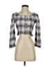 Sim & Sam 100% Rayon Gray 3/4 Sleeve Button-Down Shirt Size XS - photo 1