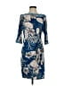 Robbie Bee Print Blue Cocktail Dress Size S - photo 1