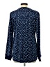Nautica Polka Dots Blue Long Sleeve Blouse Size L - photo 2