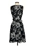 Elle 100% Polyester Floral Black Casual Dress Size XS - photo 2
