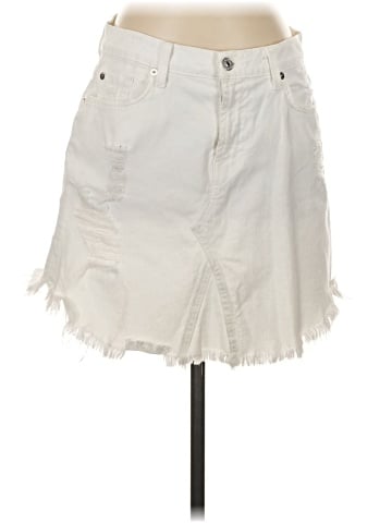 7 For All Mankind Denim Skirt (view 1)