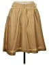 J. McLaughlin 100% Silk Solid Tan Silk Skirt Size 4 - photo 2