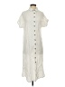 Unbranded 100% Polyester White Casual Dress Size S - photo 1