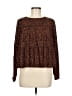 Gap 100% Rayon Brown Long Sleeve Blouse Size M - photo 1