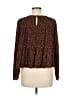 Gap 100% Rayon Brown Long Sleeve Blouse Size M - photo 2