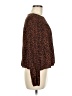 Gap 100% Rayon Brown Long Sleeve Blouse Size M - photo 4