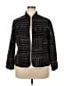 Alfred Dunner 100% Polyester Graphic Black Jacket Size 18 (petite) - photo 1