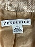 Pendleton Tweed Tan Wool Blazer Size 14 - photo 6