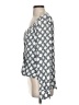 White House Black Market 100% Polyester Silver 3/4 Sleeve Blouse Size 4 - photo 5