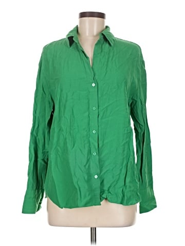 MNG Long Sleeve Button-Down Shirt (view 1)