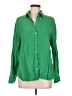 MNG 100% Lyocell Green Long Sleeve Button-Down Shirt Size 6 - photo 1