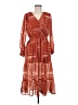 Threads & States 100% Polyester Paisley Orange Casual Dress Size M - photo 1