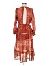 Threads & States 100% Polyester Paisley Orange Casual Dress Size M - photo 2
