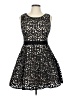 Xscape Hearts Black Cocktail Dress Size 10 (petite) - photo 1
