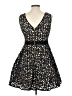 Xscape Hearts Black Cocktail Dress Size 10 (petite) - photo 2