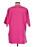 Crosby 100% Polyester Solid Pink Short Sleeve Blouse Size M - photo 2