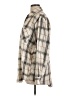 La Miel Plaid Ivory Long Sleeve Button-Down Shirt Size L - photo 5