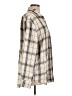 La Miel Plaid Ivory Long Sleeve Button-Down Shirt Size L - photo 4