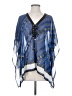 MICHAEL Michael Kors 100% Polyester Blue Kimono Size Sm - Med - photo 1