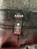 Aqua Black Faux Leather Skirt Size S - photo 4