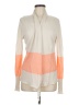 JCPenney Color Block Orange Ivory Cardigan Size M - photo 1