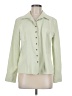 Talbots 100% Polyester Green Long Sleeve Button-Down Shirt Size M - photo 1