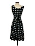 Leota Argyle Black Cocktail Dress Size S - photo 2