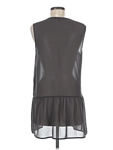 Gray Saks Fifth Avenue Sleeveless Blouse (view 2)