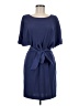 Olga & Maya 100% Polyester Solid Blue Casual Dress Size M - photo 1