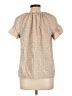 Max Studio Tan Short Sleeve Blouse Size L - photo 2