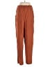 Melrose Solid Brown Orange Casual Pants Size 14 - photo 2