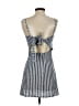 Assorted Brands Stripes Gray Casual Dress Size S - photo 2