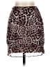 Unbranded 100% Polyester Animal Print Brown Casual Skirt Size S - photo 1