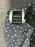 Shein 100% Polyester Polka Dots Black Short Sleeve Blouse Size 4 - photo 7