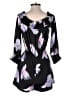 Bebe 100% Polyester Floral Black Romper Size 6 - photo 2
