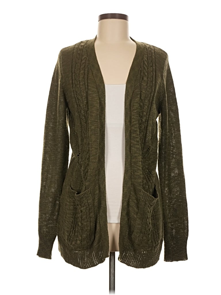 Pre-owned Lety & Me Cardigan Sweater In Green