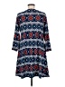 St. John's Bay Print Blue Casual Dress Size M - photo 2