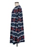 St. John's Bay Print Blue Casual Dress Size M - photo 5