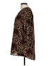 Cathy Animal Print Brown Tan 3/4 Sleeve Blouse Size L - photo 5