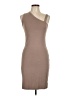 Bobi Solid Tan Cocktail Dress Size M - photo 1