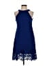 Miami 100% Polyester Blue Cocktail Dress Size S - photo 1