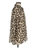 Verdusa 100% Polyester Animal Print Brown Tan Long Sleeve Blouse Size M - photo 4