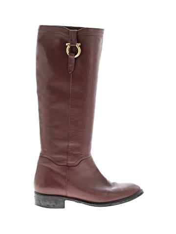 Salvatore Ferragamo Leather Boots (view 1)