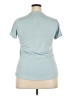 M&S Solid Blue Active T-Shirt Size 18 - photo 2