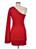 THATSSOFETCH 100% Polyester Solid Red Cocktail Dress Size 6 - photo 2