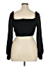 Shein 100% Polyester Black Long Sleeve Blouse Size 0X - photo 2