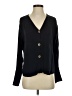 Something Navy 100% Rayon Black Long Sleeve Blouse Size S - photo 1